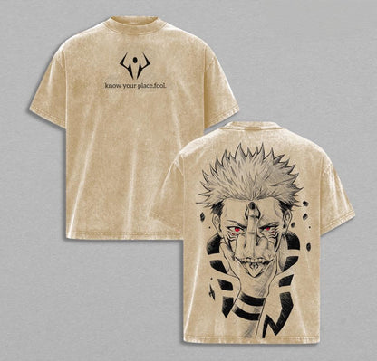 Jujutsu Kaisen :Ryomen Sukuna Vintage washed T-shirt/Crewneck/Hoodie