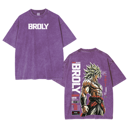 Broly Dragon Ball Super Unisex Washed T-Shirt