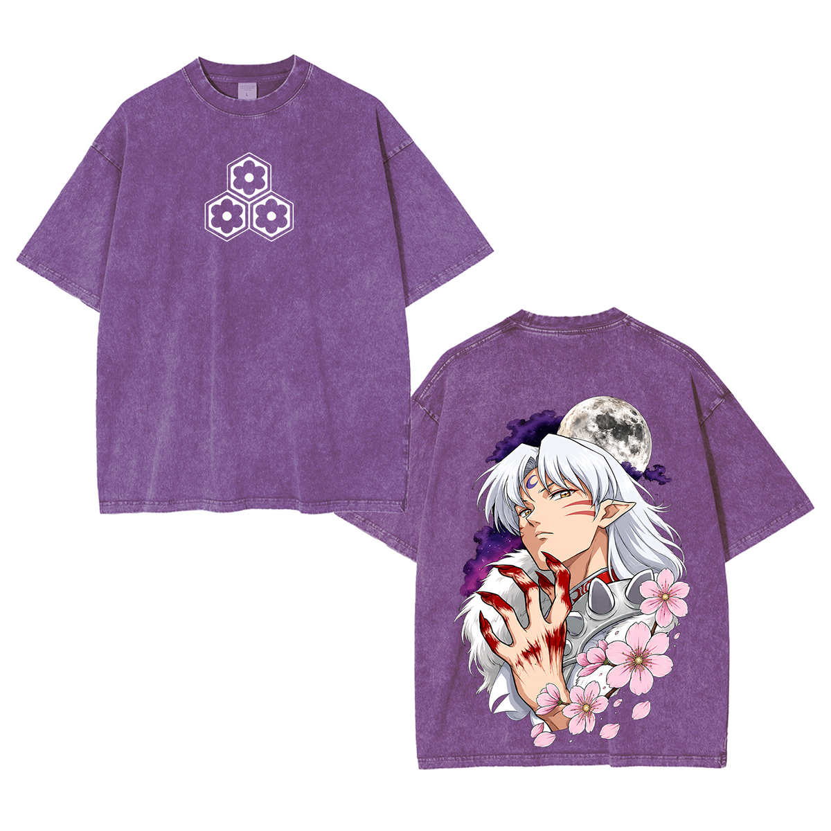 Inuyasha Vintage Polera Unisex Lavada
