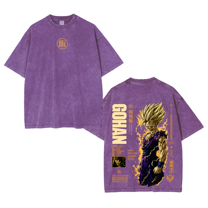 Teen Gohan Dragon Ball Vintage Unisex Washed T-shirt/Crewneck/Hoodie