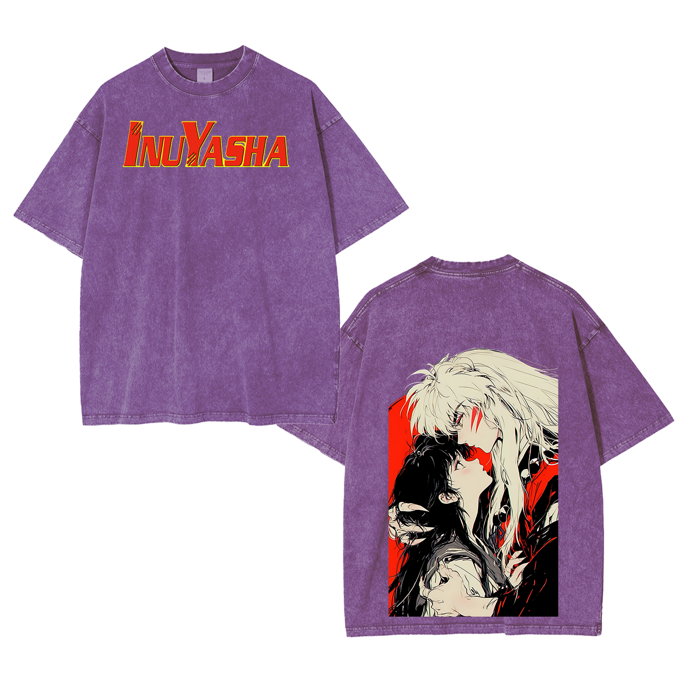 Inuyasha Vintage Polera Unisex Lavada