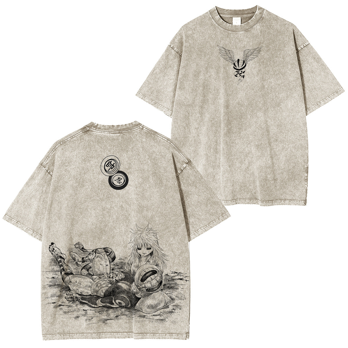 Hunter x Hunter Polera Lavada Vintage