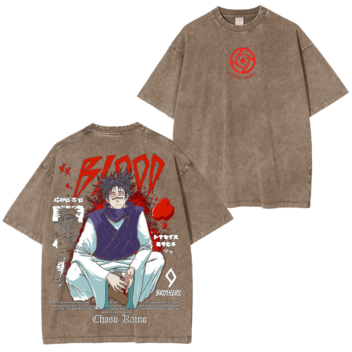 Jujutsu Kaisen Washed T-shirt/Crewneck/Hoodie