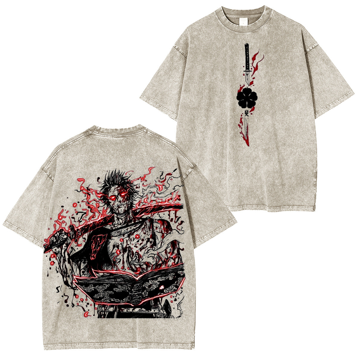 Black Clover Polera Lavada