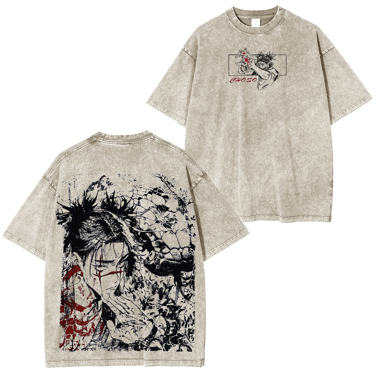 Jujutsu Kaisen Washed T-shirt/Crewneck/Hoodie