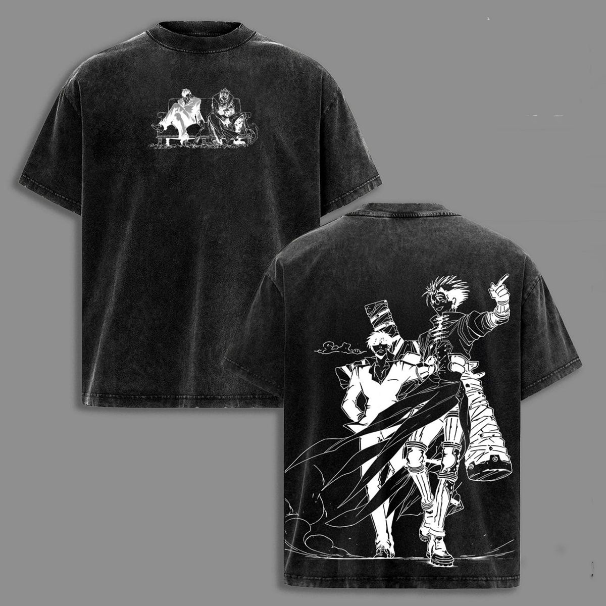 Trigun VASH The Stampede Vintage Washed T-shirt/Crewneck/Hoodie