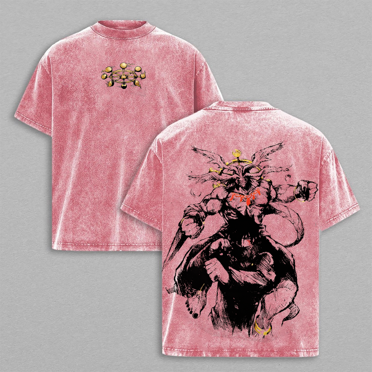 Sukuna vs. Makura jujutsu kaisen Washed T-shirt/Crewneck/Hoodie