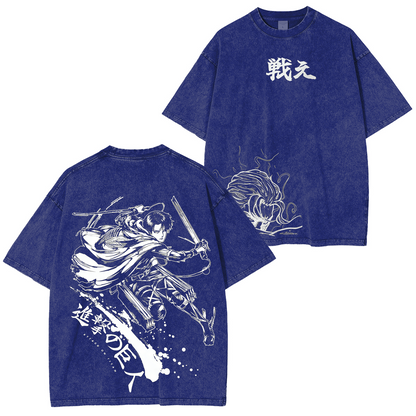 Attack on Titan Anime Polera Lavada