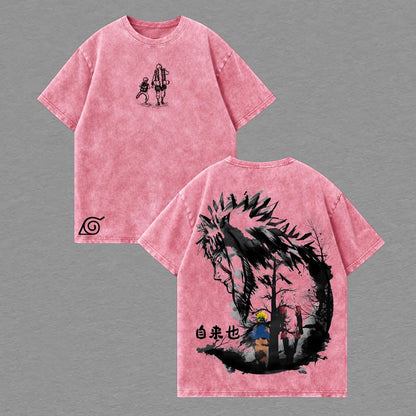 Jiraiya Naruto Anime Polera Lavada