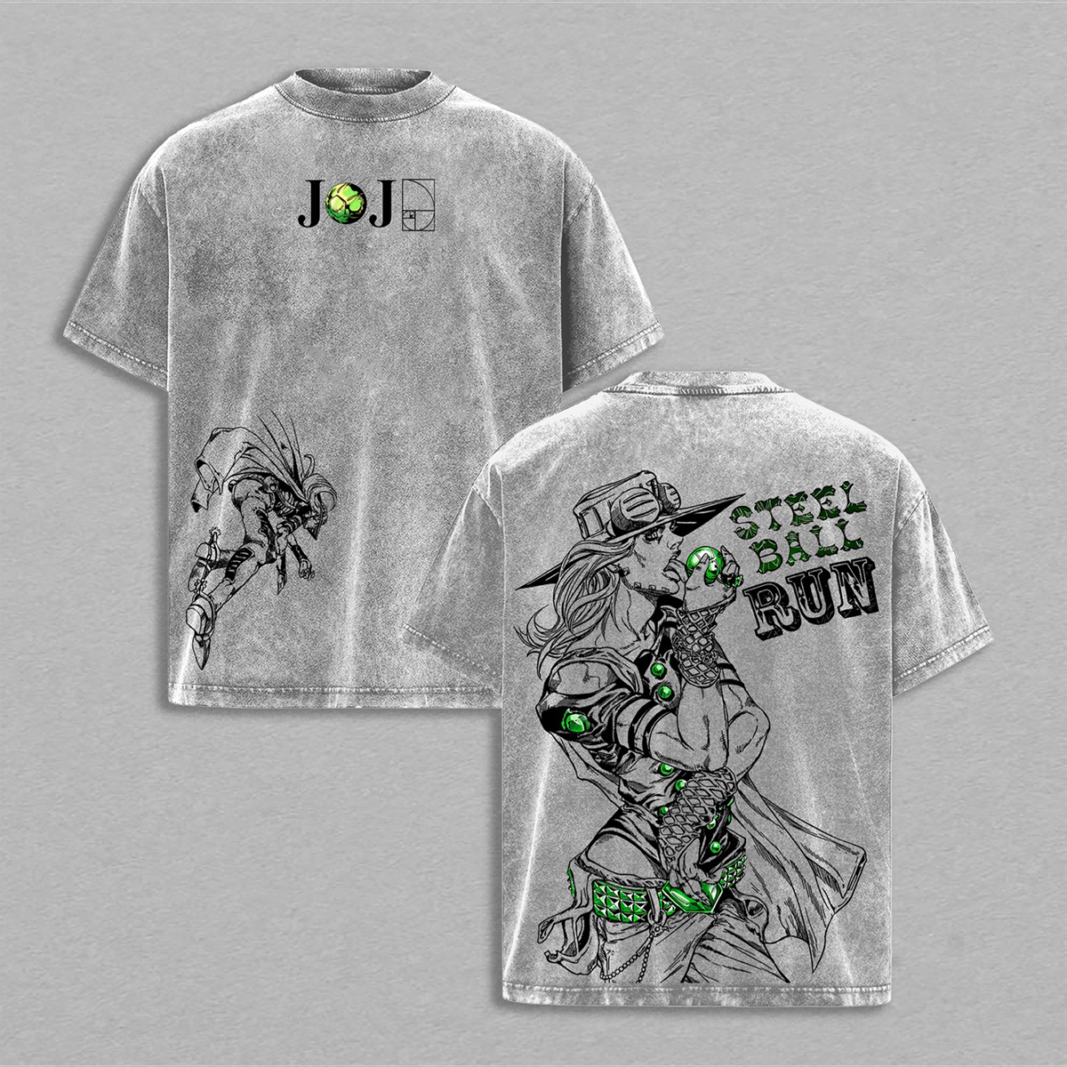 JoJo Gyro Zeppeli Washed T-shirt/Crewneck/Hoodie