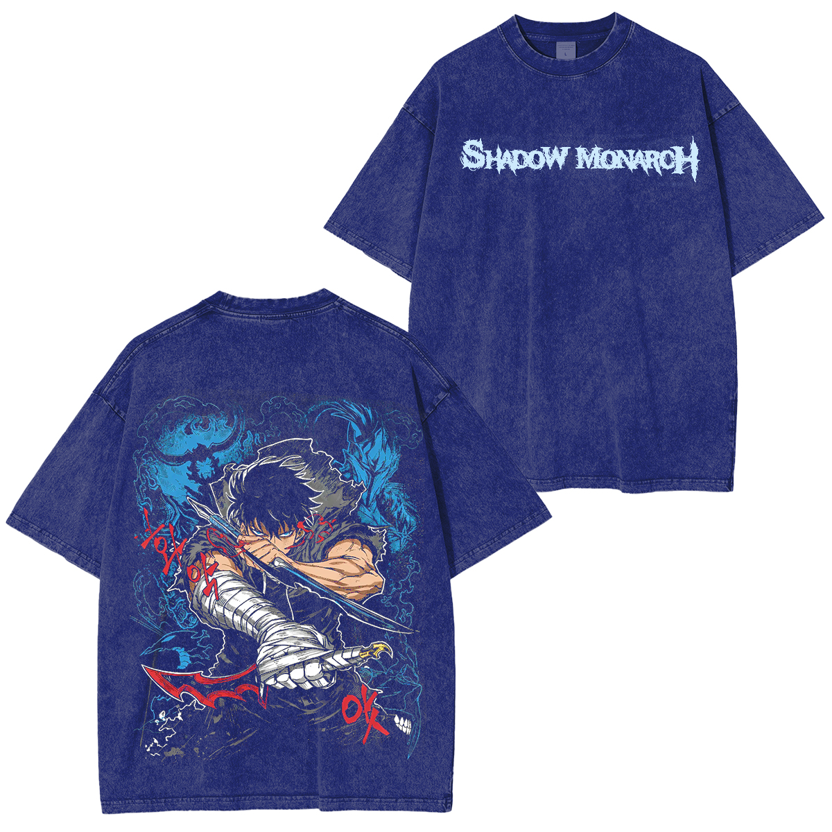Solo Leveling Unisex Oversized Washed T-shirt