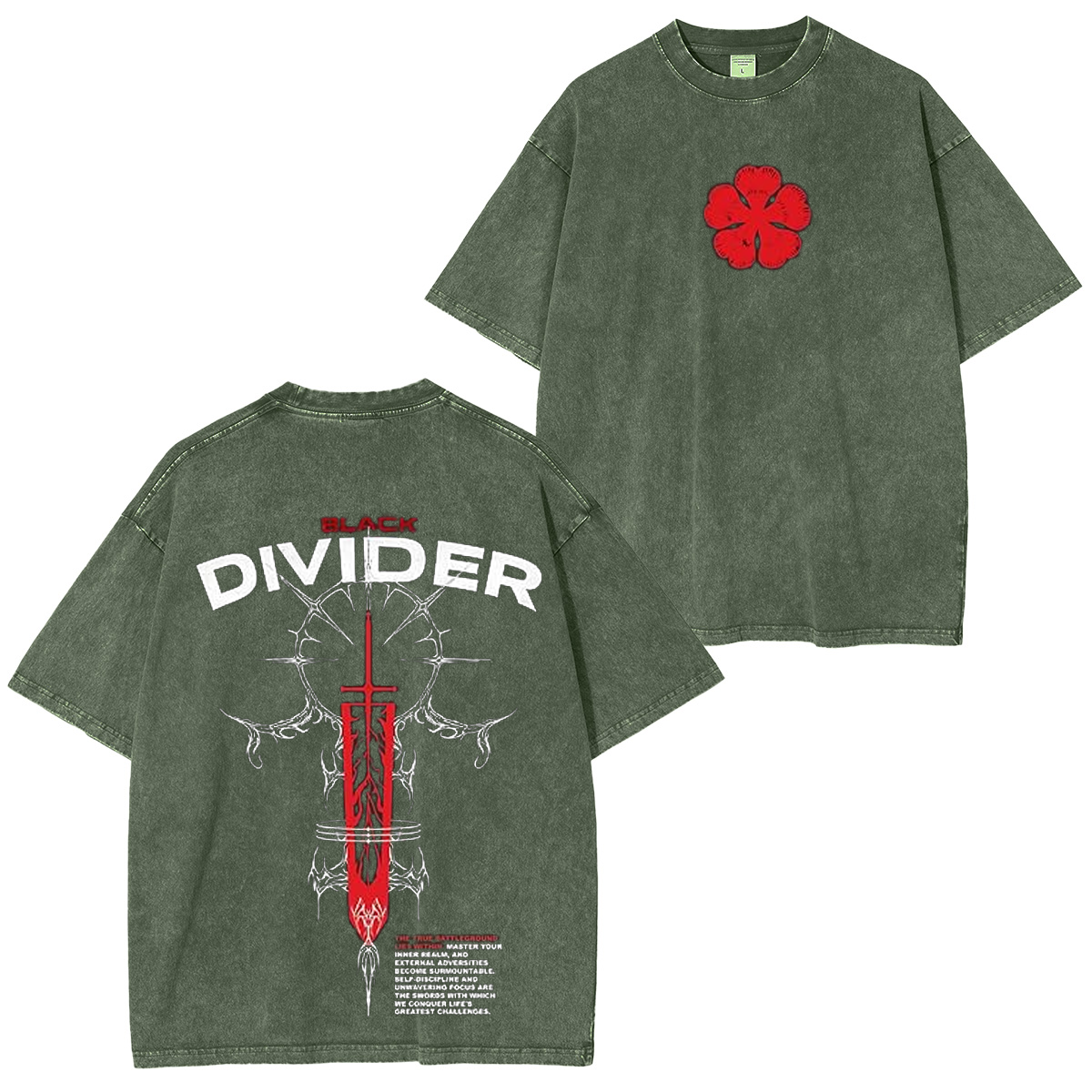 Black clover Polera Unisex Lavada