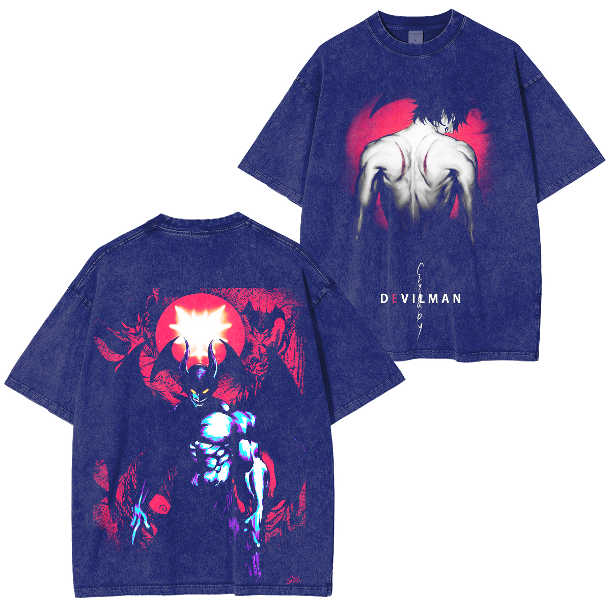 Devilman Crybaby Akita Washed T-shirt/Crewneck/Hoodie