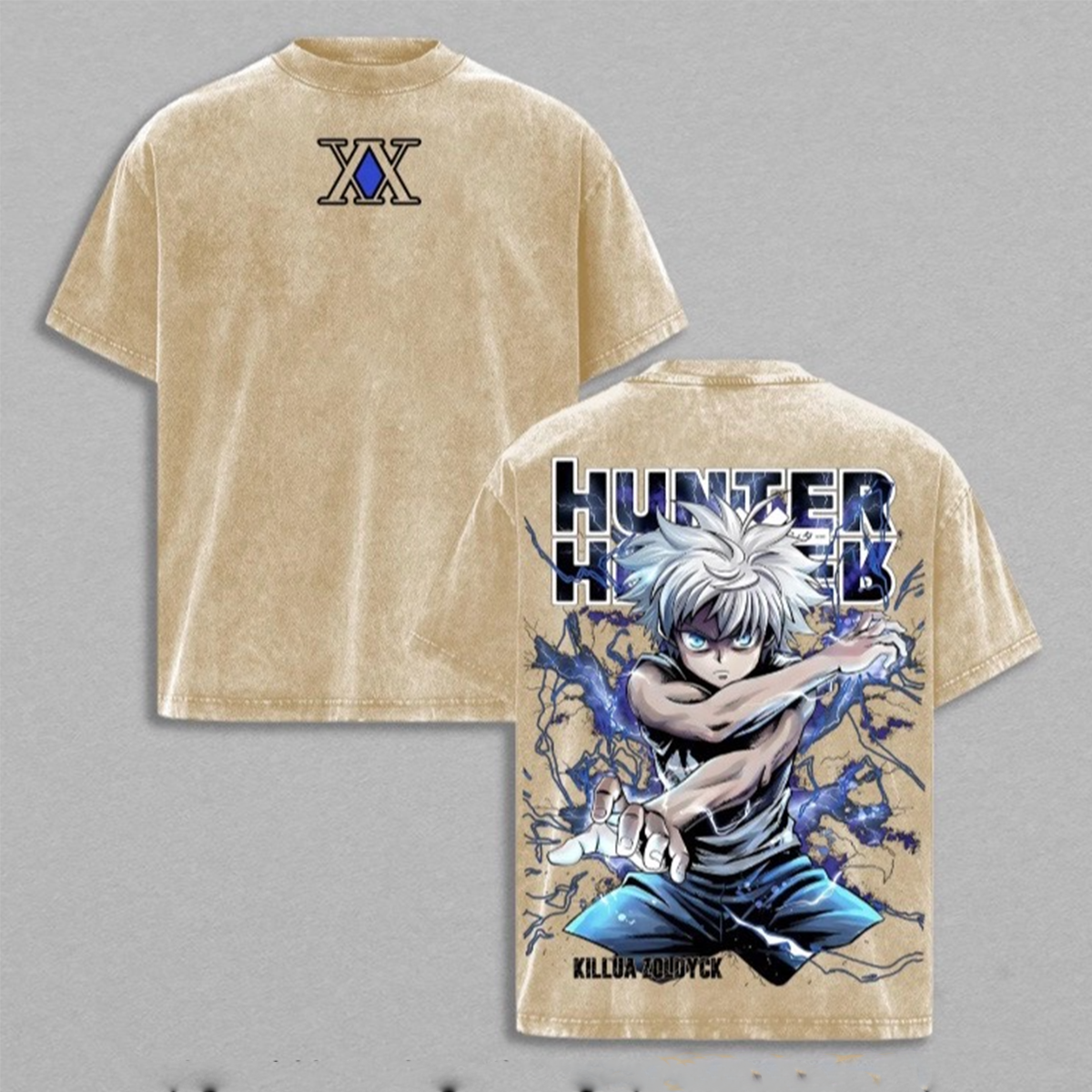 Hunter X Hunter Polera Lavada Vintage