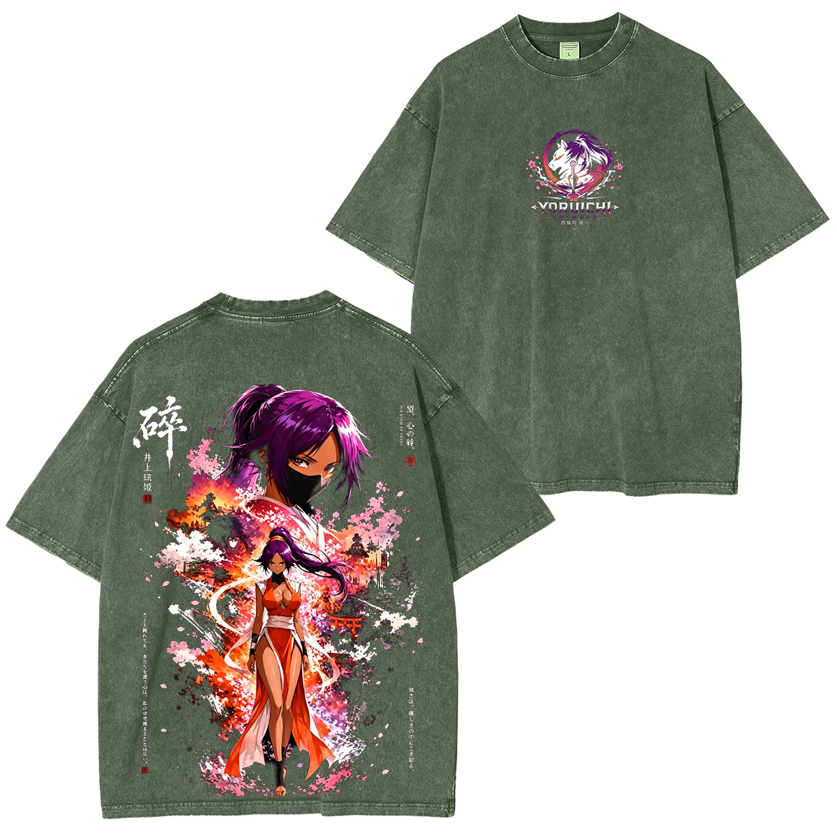 Bleach Yoruichi Kashimo Anime Polera Lavada