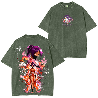 Bleach Yoruichi Kashimo Anime Polera Lavada