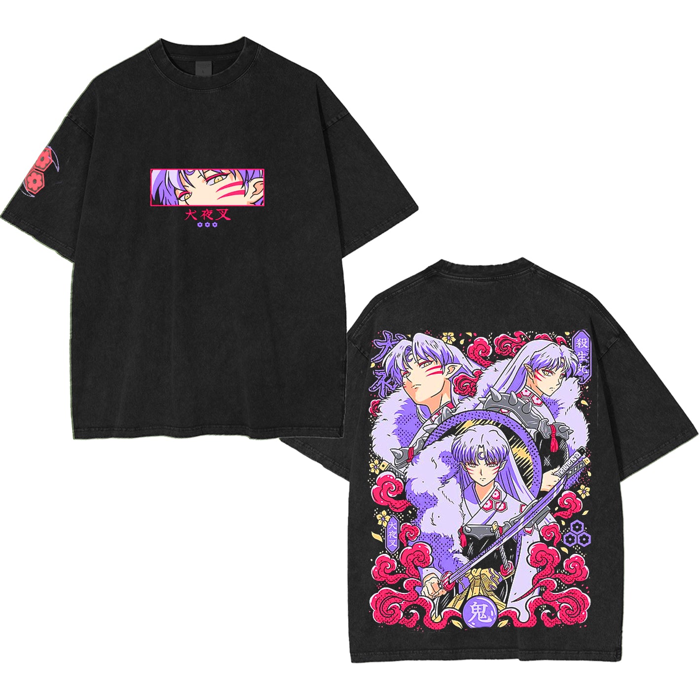 Inuyasha Polera Unisex Lavada