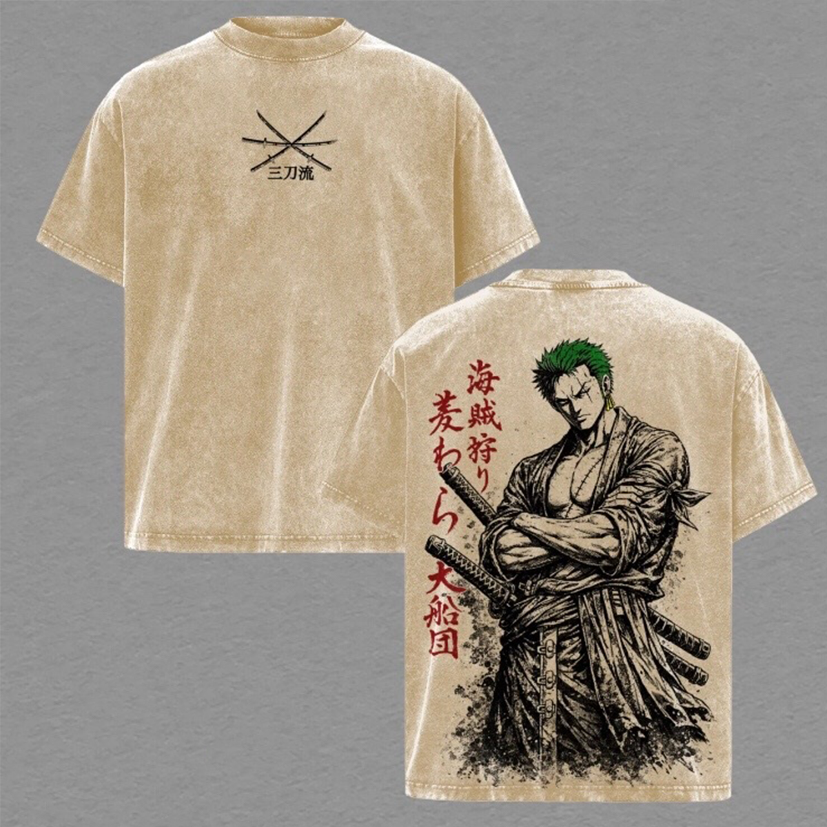 One Piece Vintage Unisex Washed T-Shirt