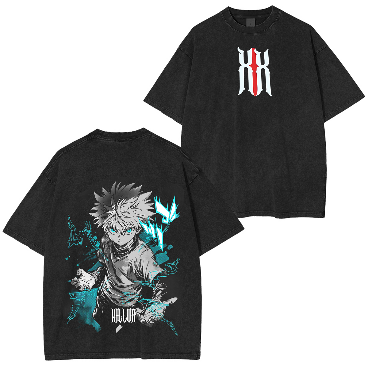 Killua Zoldyck Hunter x Hunter Graphic Anime Polera