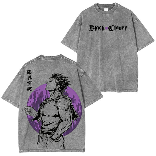 BLACK CLOVER Vintage washed T-shirt/Crewneck/Hoodie