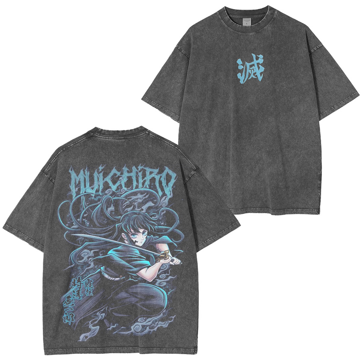 Demon Slayer Muichiro Tokito Anime Polera