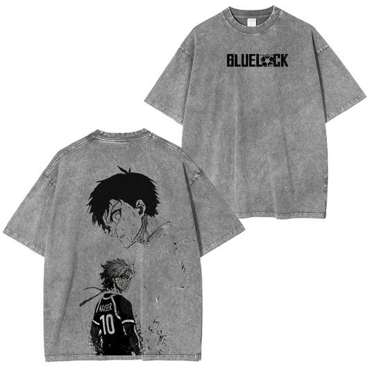 Blue Lock Anime Polera Unisex Lavada