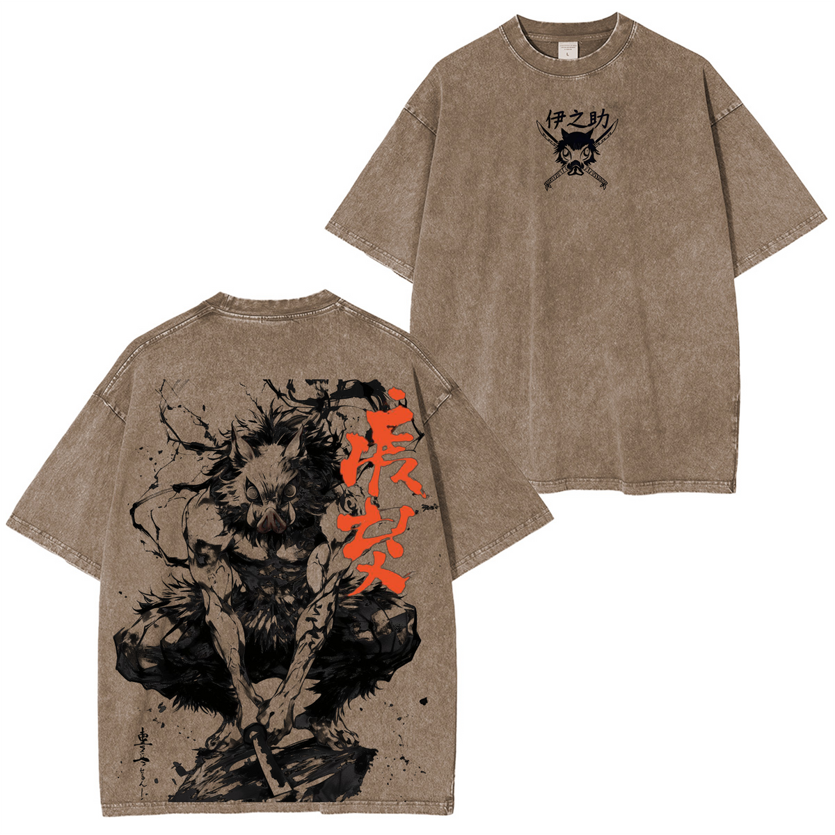 Hashibira Inosuke Demon Slayer Anime Polera Unisex Lavada