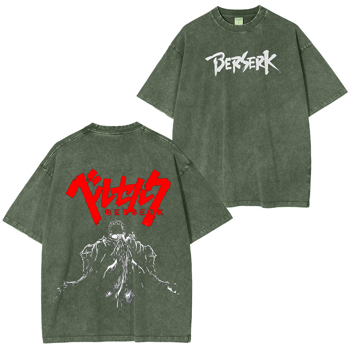 Berserk Anime Polera Unisex Lavada