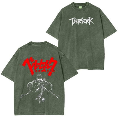 Berserk Anime Polera Unisex Lavada