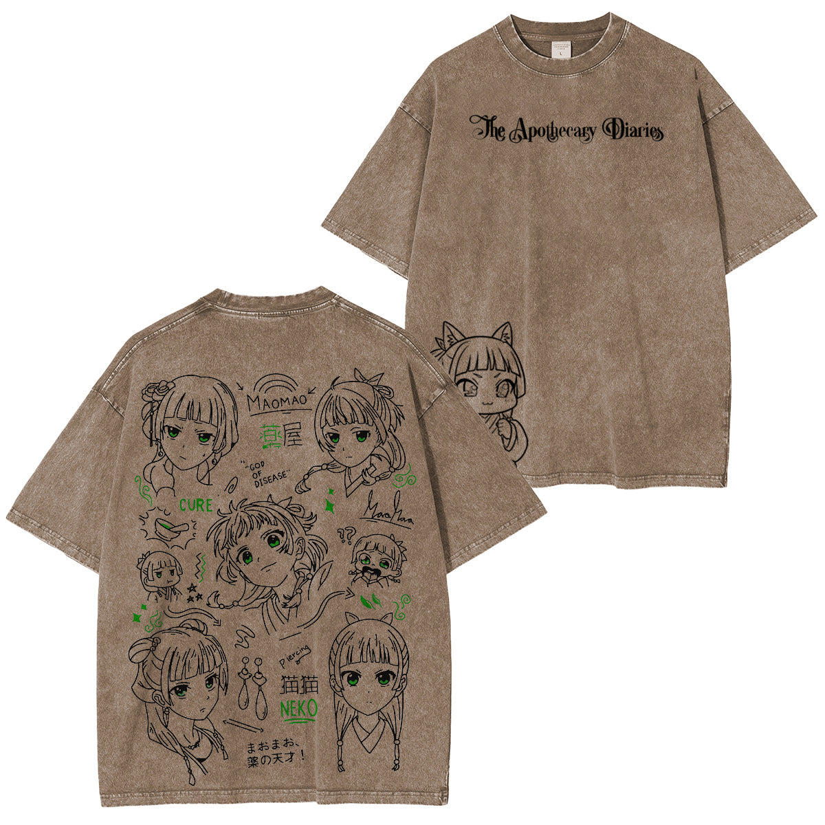 The Apothecary Girl's Monologue: Maomao Vintage washed T-shirt/Crewneck/Hoodie
