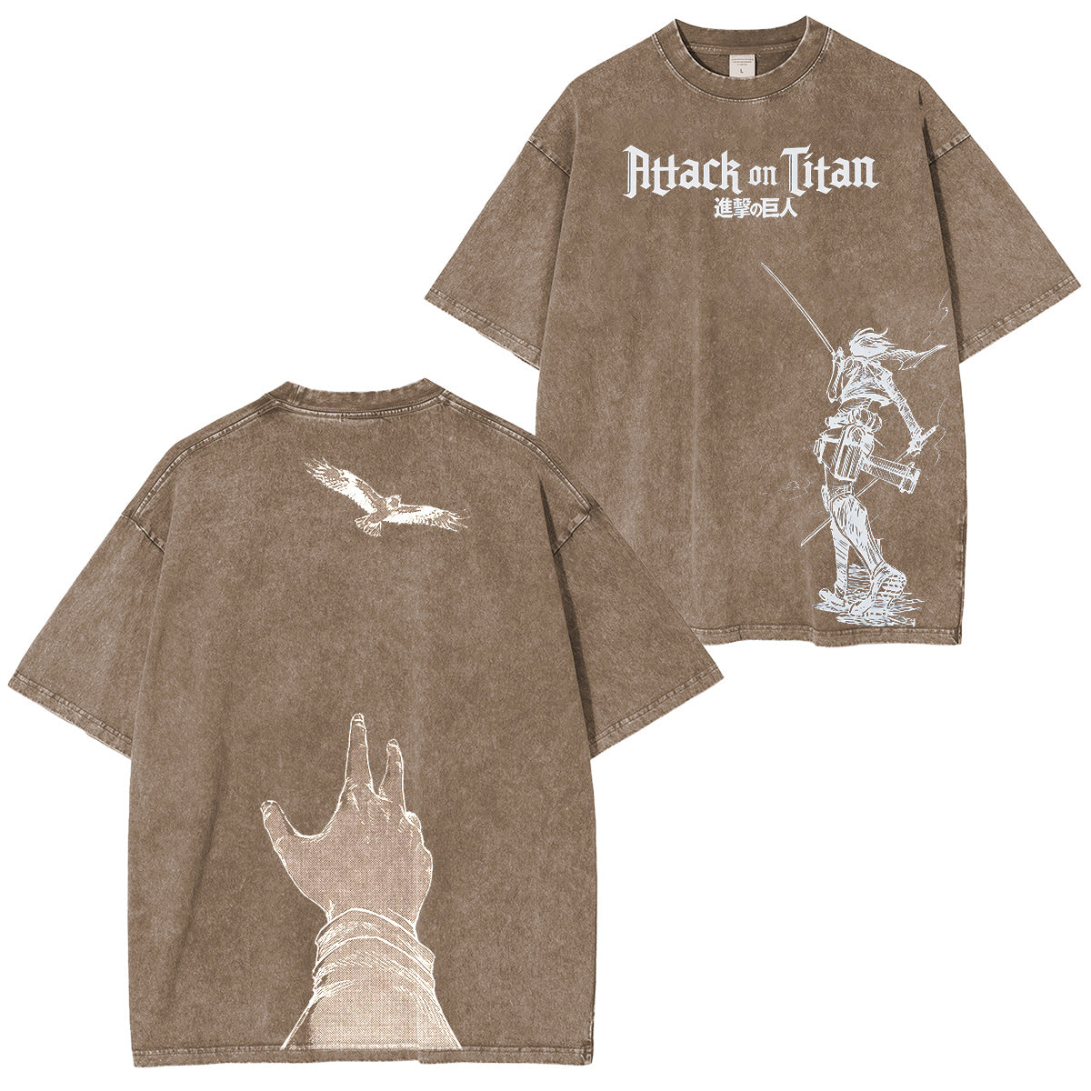 Attack on Titan Vintage washed T-shirt/Crewneck/Hoodie