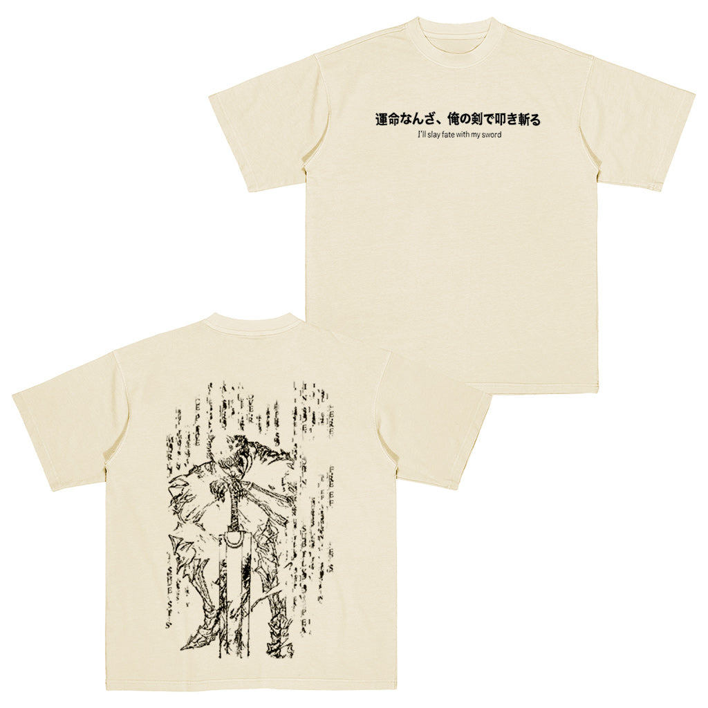 Berserk :Guts Polera Lavada Vintage