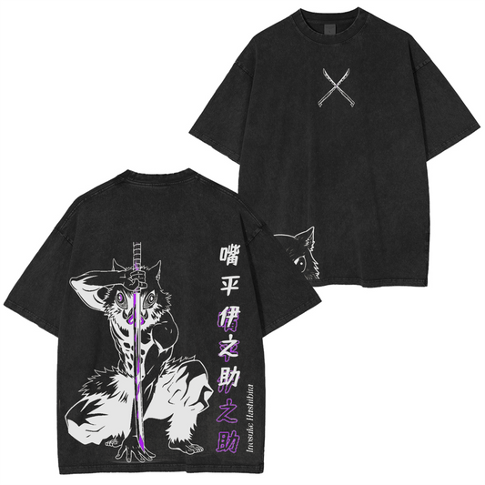 Limited Edition Inosuke Demon Slayer Vintage Polera Oversize