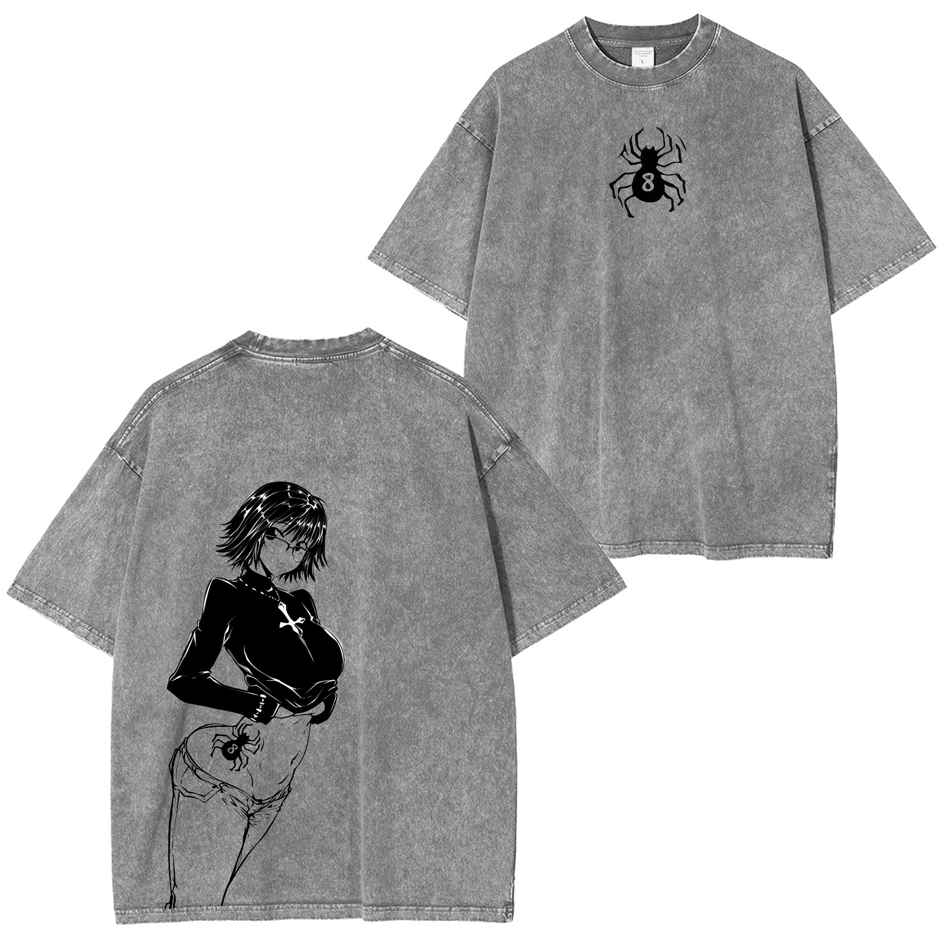 Machi Komachine-HunterXHunter Vintage Unisex Washed T-Shirt