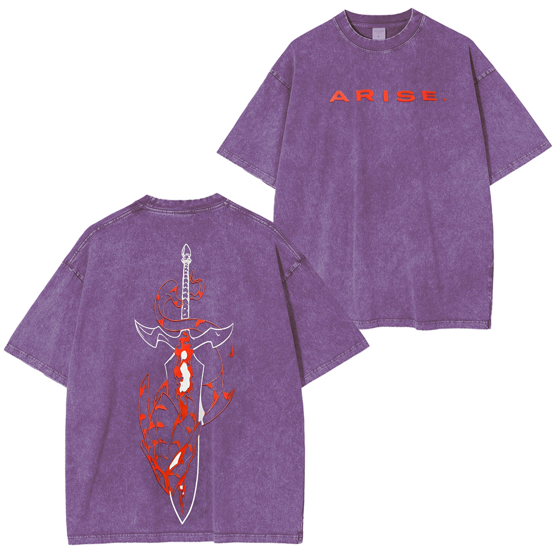 Solo Leveling Vintage Oversize Tee