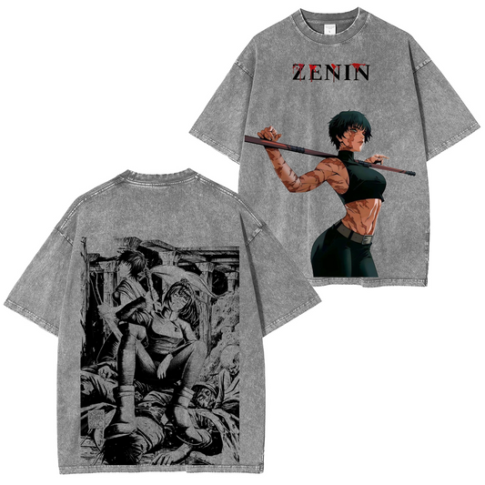 Jujutsu Kaisen Vintage Washed Unisex Polera