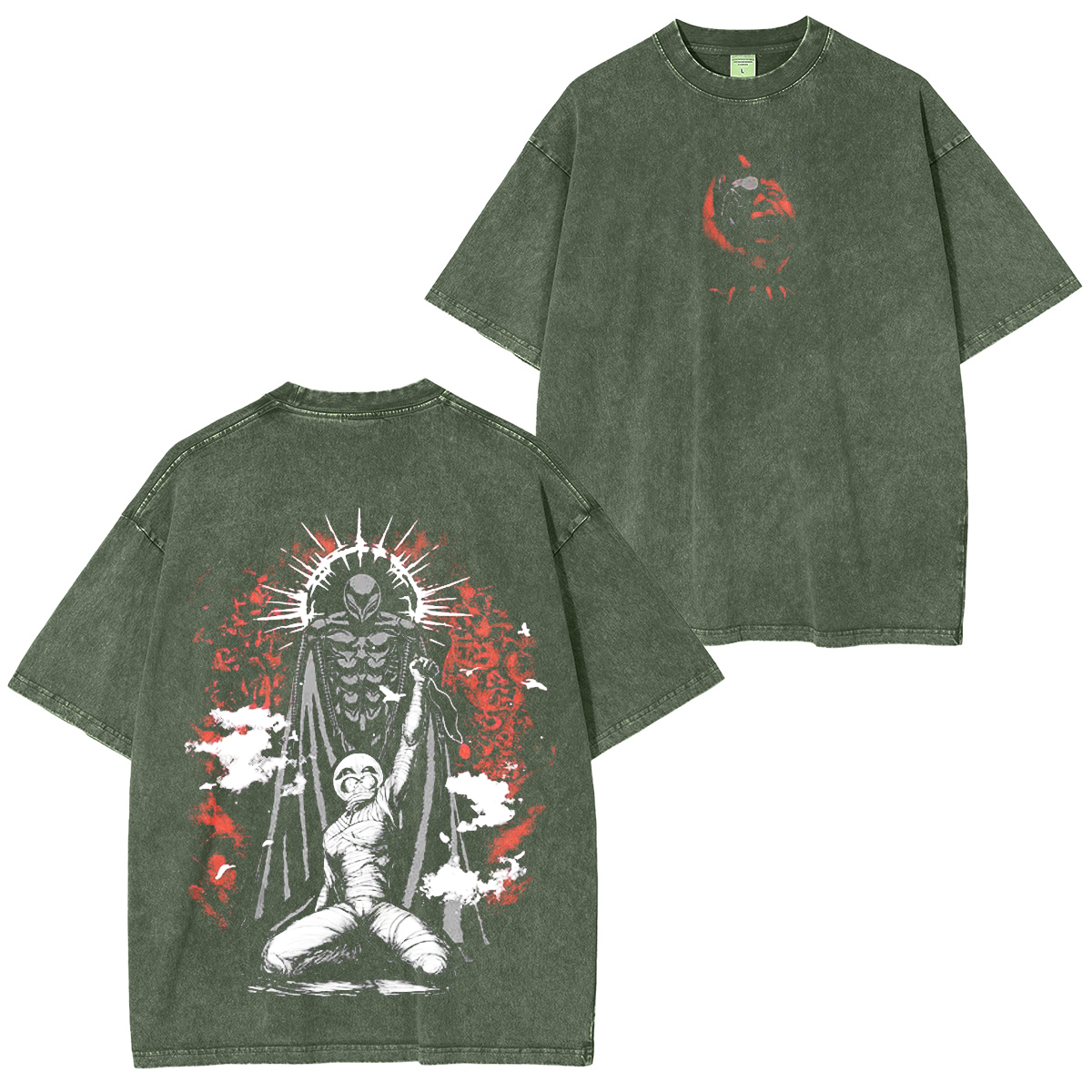 Berserk' Washed Unisex Polera