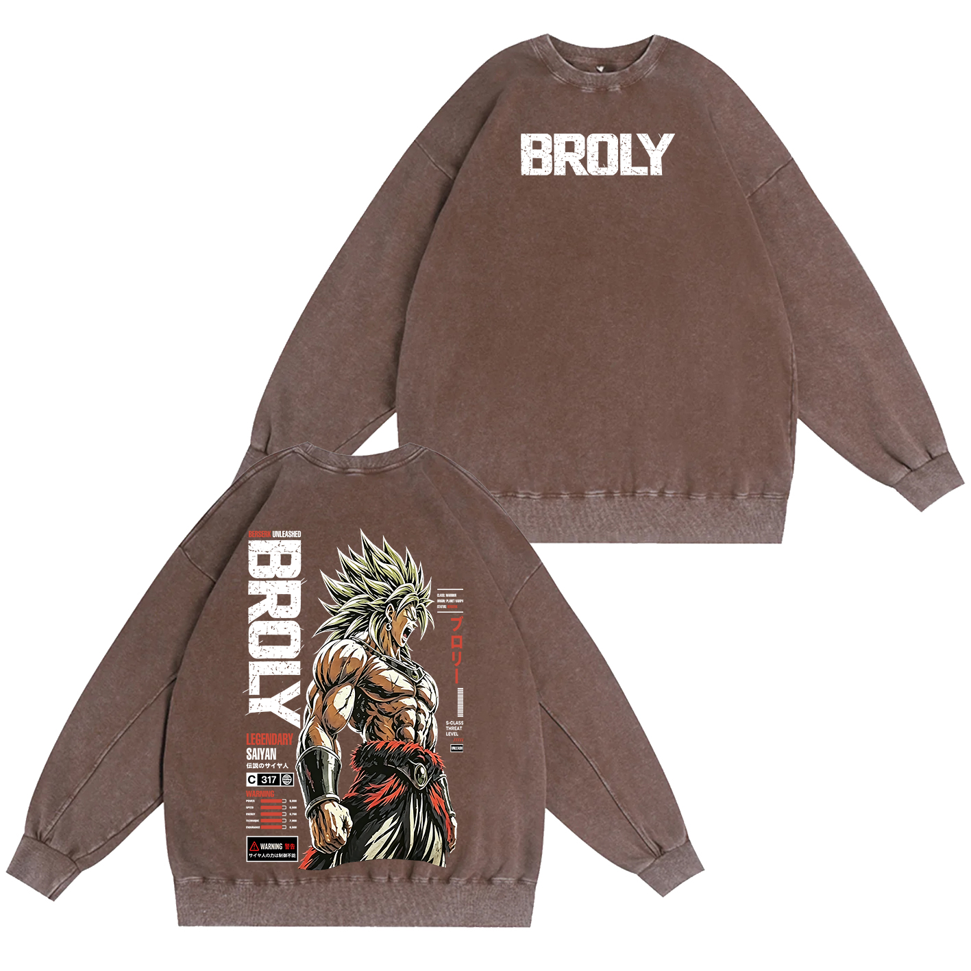 Broly Dragon Ball Super Unisex Washed T-Shirt