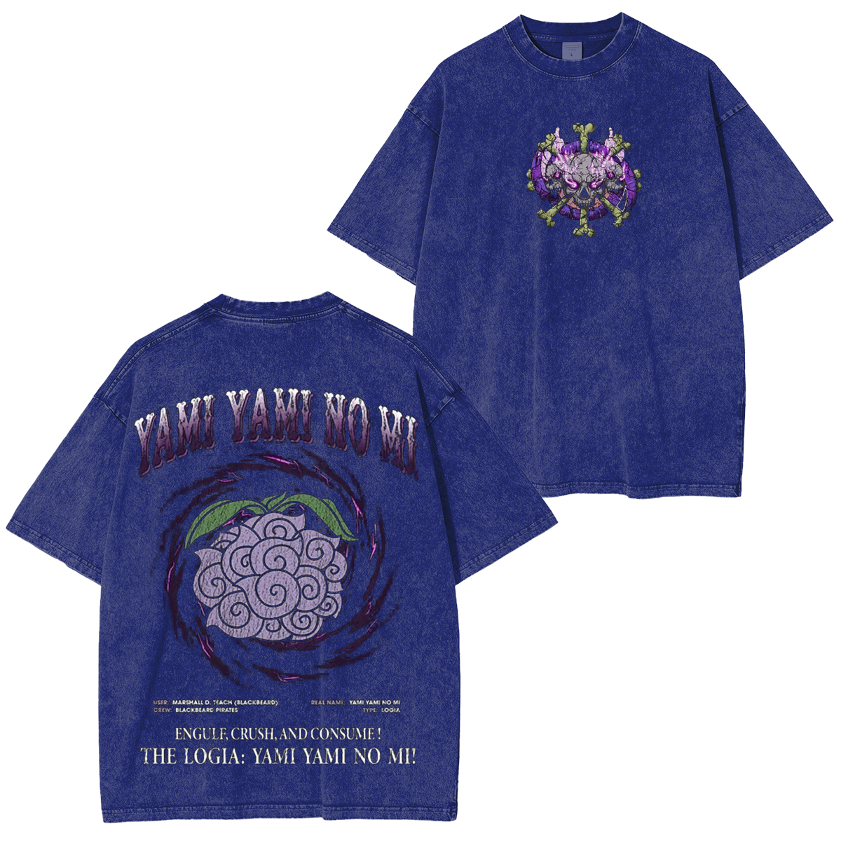 Gomu Gomu No Mi-One Piece Vintage Washed T-shirt/Crewneck/Hoodie