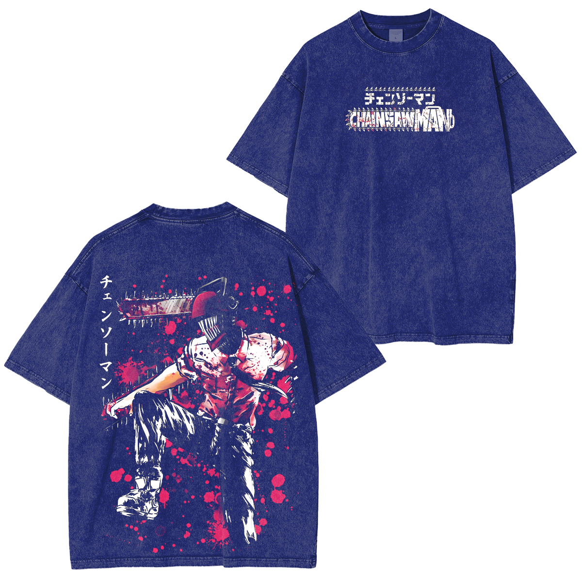 Chainsaw Man Vintage Washed T-shirt/Crewneck/Hoodie