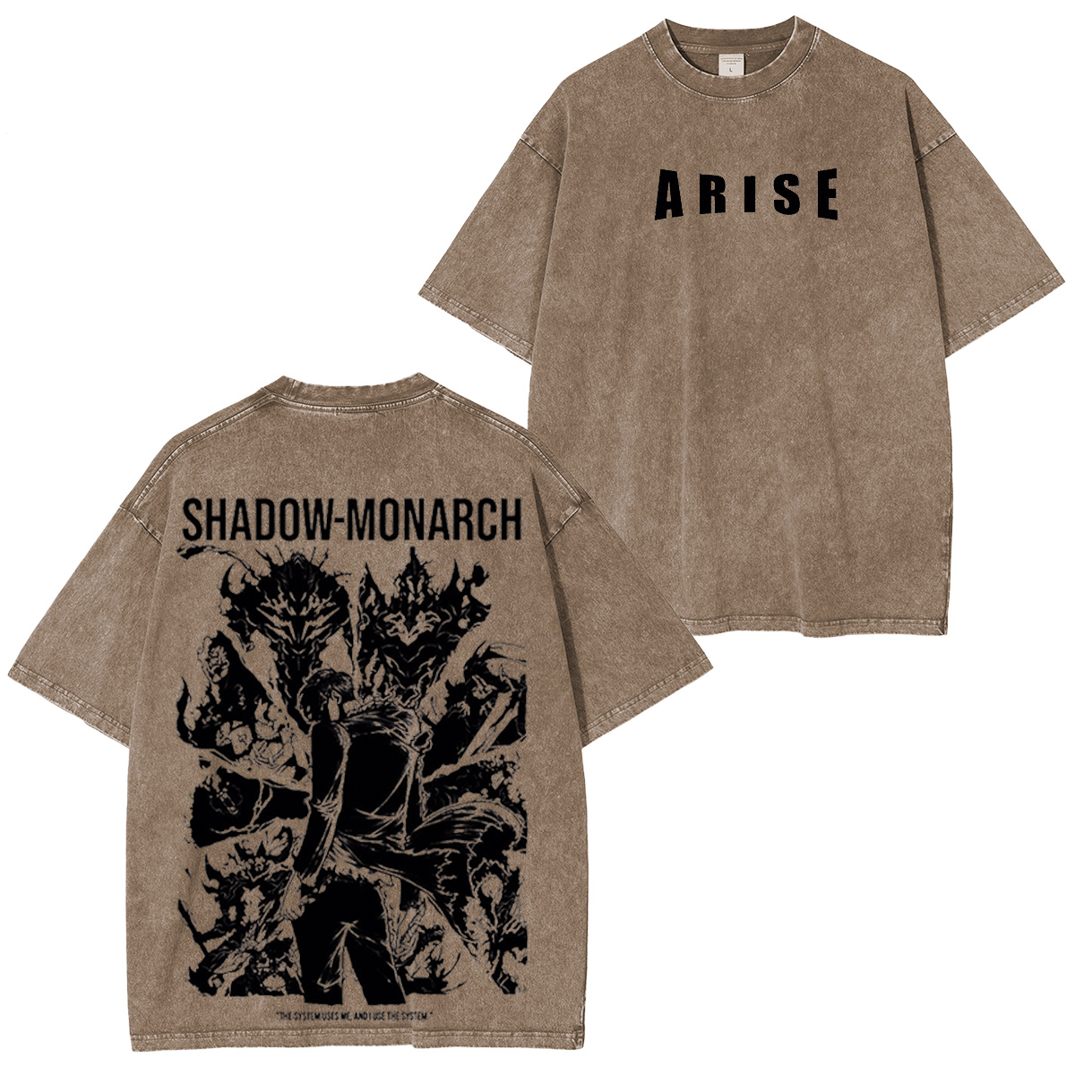 Solo Leveling Vintage Washed T-shirt/Crewneck/Hoodie