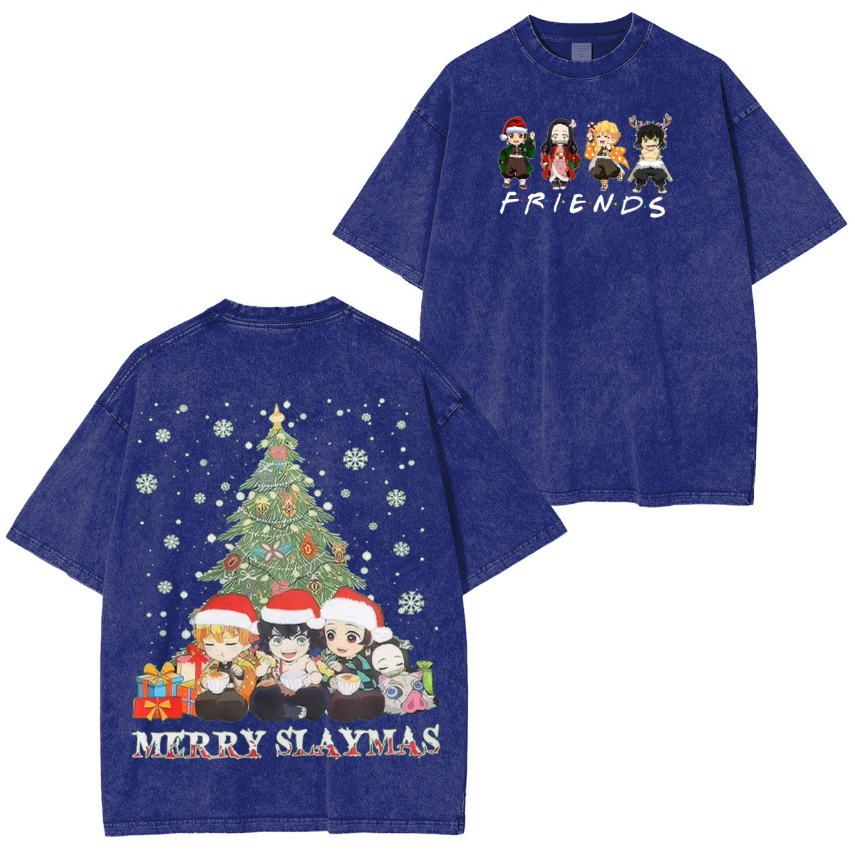 Demon Slayer Friends Vintage Washed T-shirt/Crewneck/Hoodie