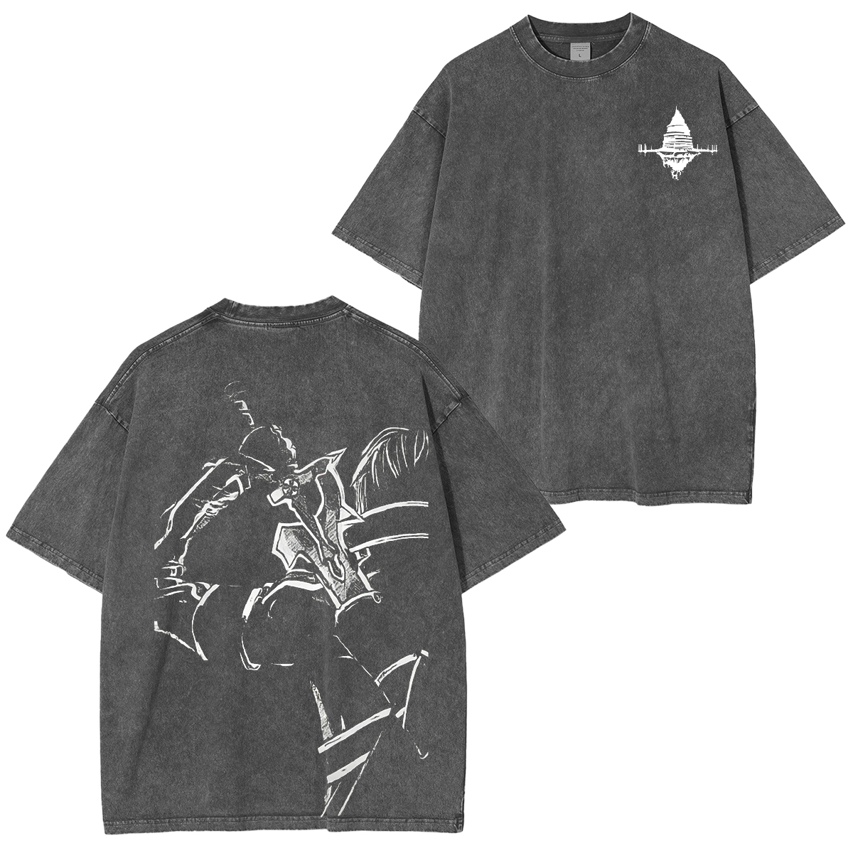 Sword Art Online Kirito B&W Unisex Washed T-shirt/Crewneck/Hoodie
