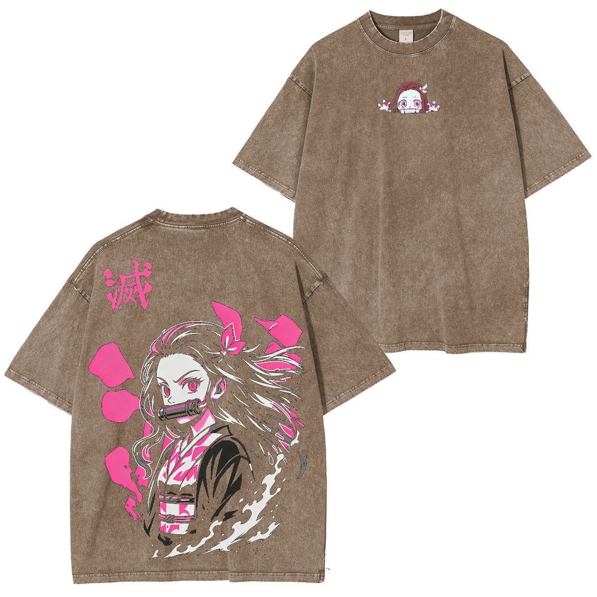 Kamado Nezuko Demon Slayer Washed T-shirt/Crewneck/Hoodie
