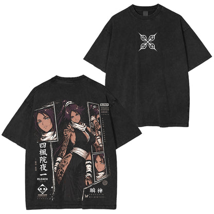 Bleach Yoruichi Vintage Polera Unisex Lavada