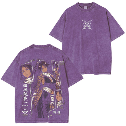 Bleach Yoruichi Vintage Polera Unisex Lavada