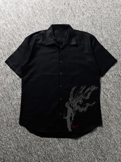 Printed short-sleeved shirt