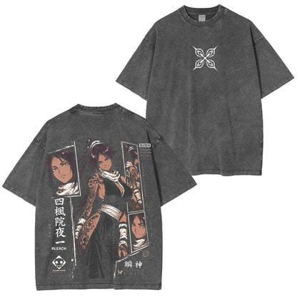 Bleach Yoruichi Vintage Polera Unisex Lavada