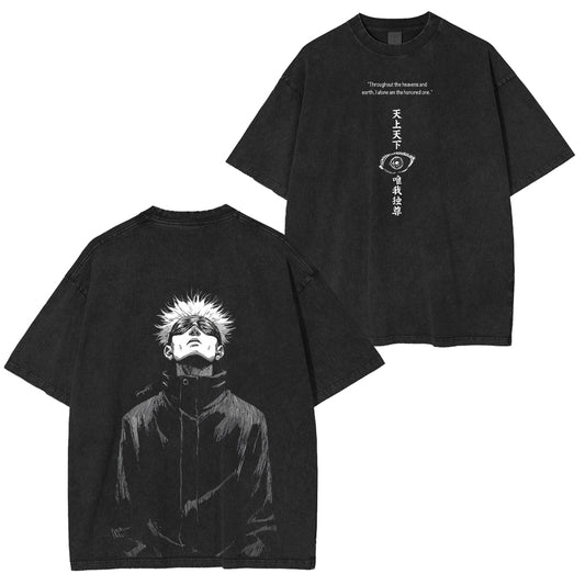 Gojou Satoru Jujutsu Kaisen Anime Acid Polera Unisex Lavada