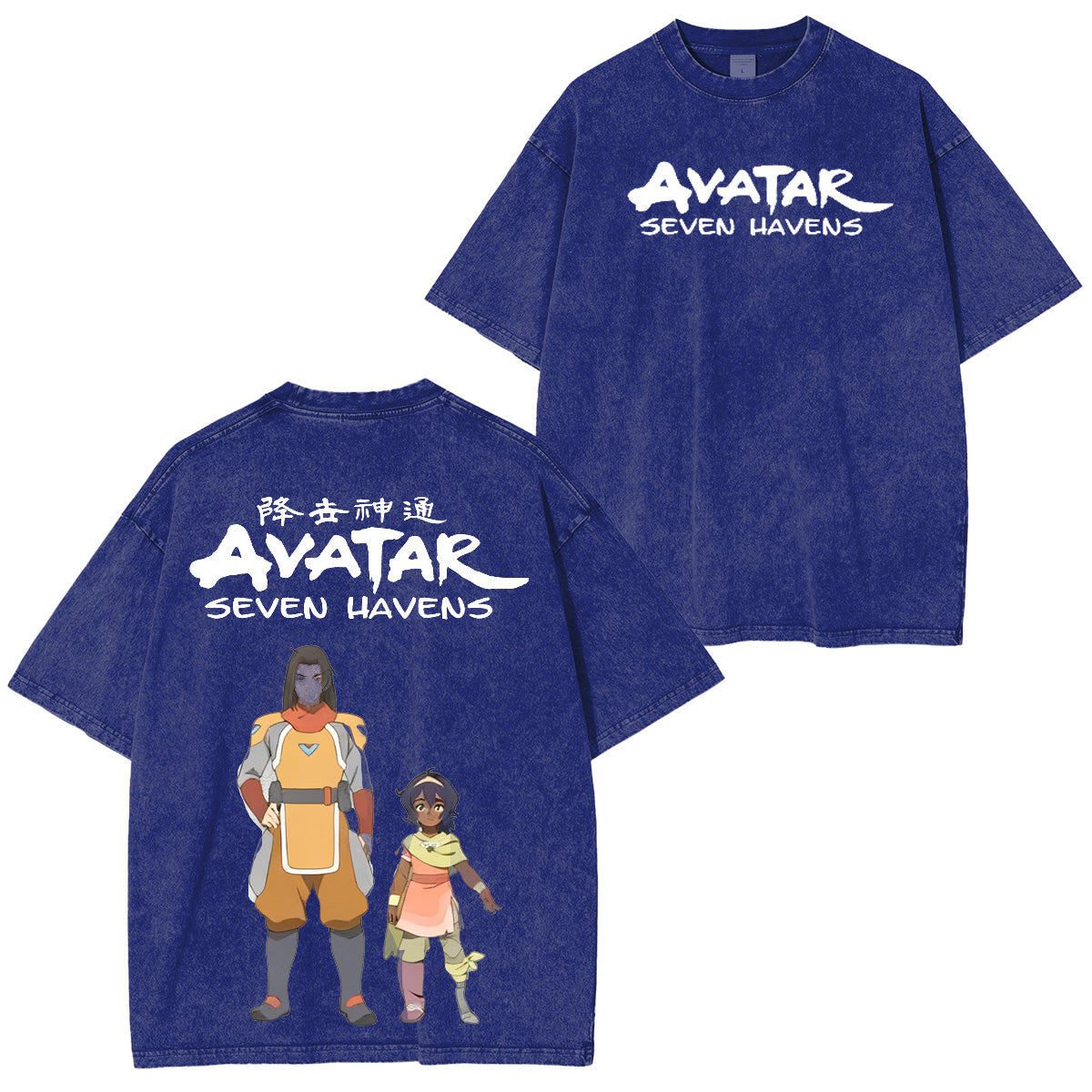 One Punch Man Avatar: Seven Havens Polera Lavada Vintage